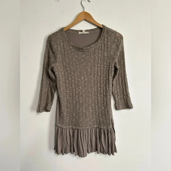 Indigo Thread Co. Top Women's Medium Peplum Hem Bohemian Festival 3/4 Sleeve‎ - Picture 4 of 14